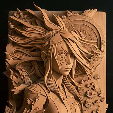 3D модель Персонажі Naruto FEM NARUTO (STL)